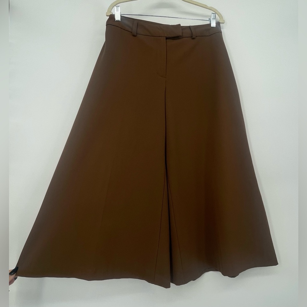VTG 80s/90s J.G Hook Brown Wide Leg Cropped Trousers / High Waisted Culottes
